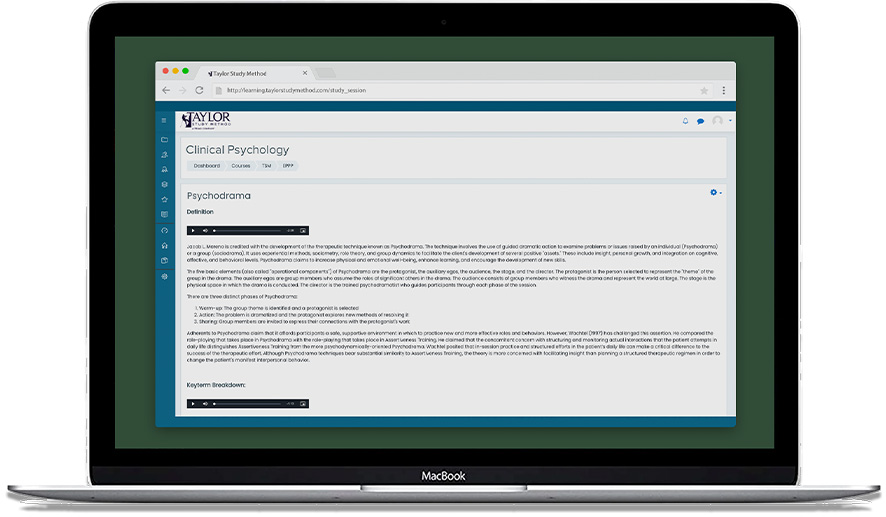 TSM Online Study Program